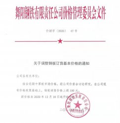 舞陽(yáng)鋼鐵有限責(zé)任公司價(jià)格委員會(huì)文件